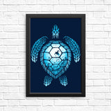 Turtle Silhouette - Posters & Prints