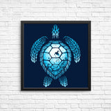 Turtle Silhouette - Posters & Prints