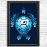 Turtle Silhouette - Posters & Prints