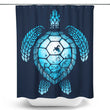 Turtle Silhouette - Shower Curtain