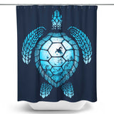 Turtle Silhouette - Shower Curtain
