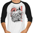 Twilight Sumi-e - 3/4 Sleeve Raglan T-Shirt