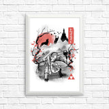 Twilight Sumi-e - Posters & Prints