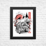 Twilight Sumi-e - Posters & Prints