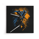 Twin White Blades - Canvas Print