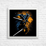 Twin White Blades - Posters & Prints