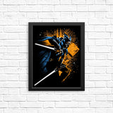 Twin White Blades - Posters & Prints