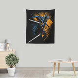 Twin White Blades - Wall Tapestry