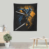 Twin White Blades - Wall Tapestry