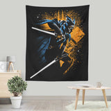 Twin White Blades - Wall Tapestry