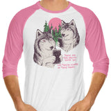 Two Wolves - 3/4 Sleeve Raglan T-Shirt
