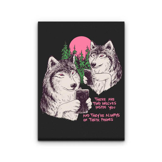 Two Wolves - Canvas Print