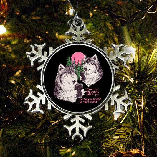 Two Wolves - Ornament
