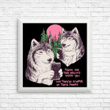 Two Wolves - Posters & Prints