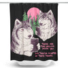 Two Wolves - Shower Curtain