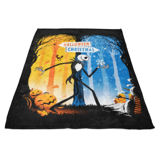 Two Worlds - Fleece Blanket