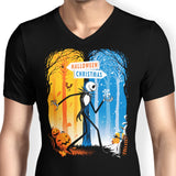 Two Worlds - Men's V-Neck