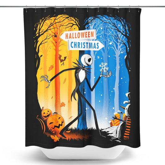 Two Worlds - Shower Curtain