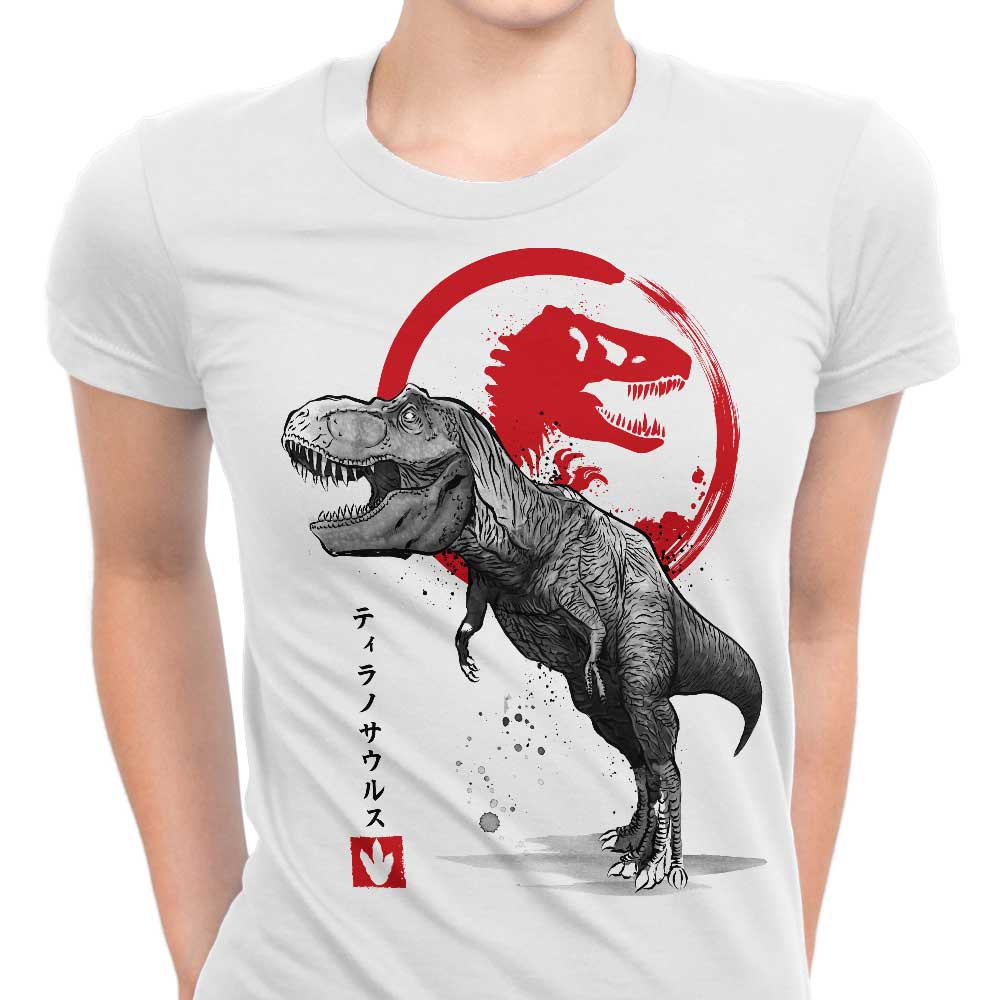 Tyrannosaurus Sumi-e - Women's Apparel