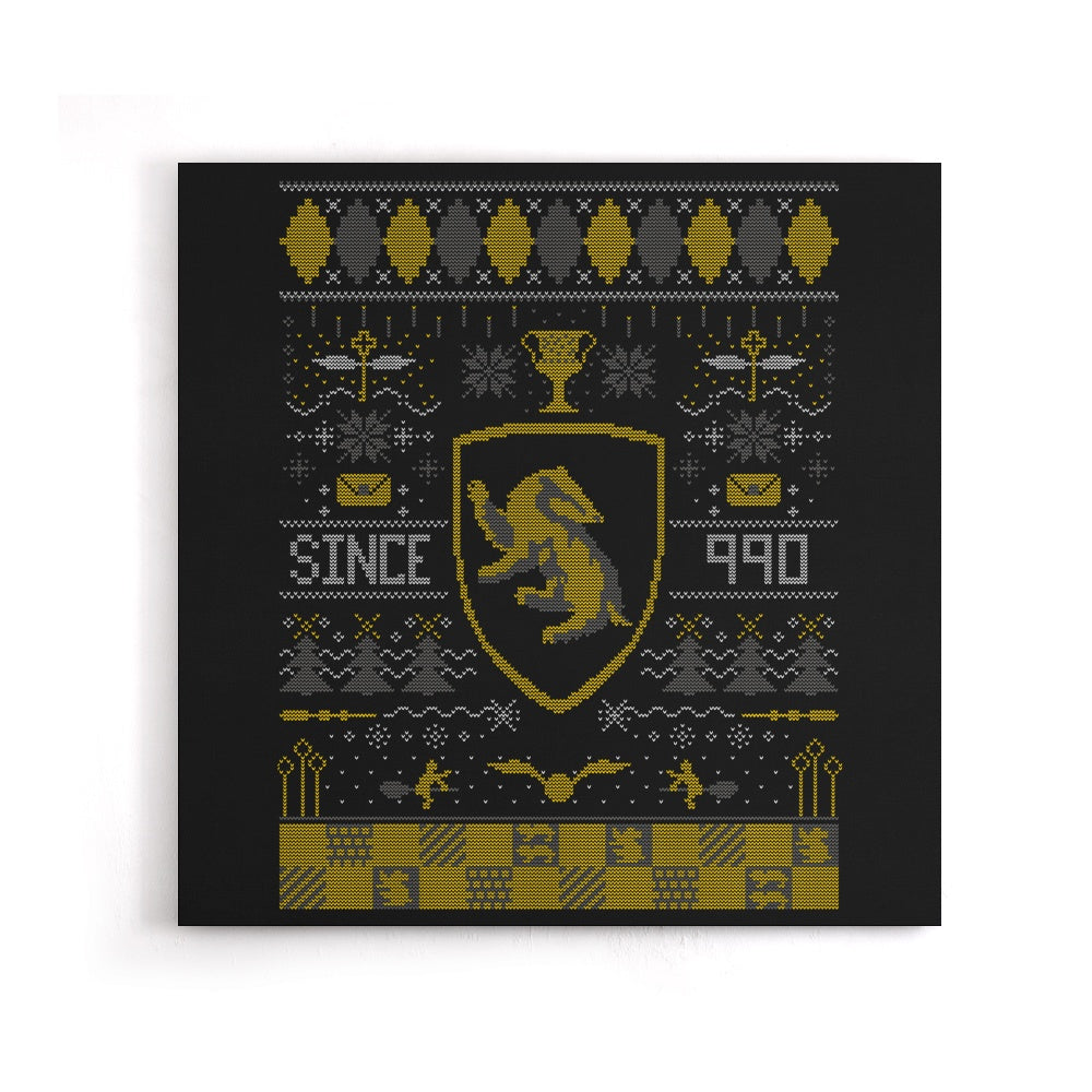 Ugly Badger Sweater - Canvas Print