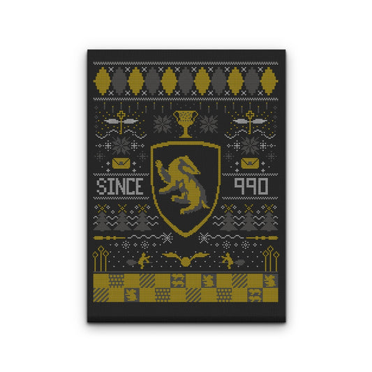 Ugly Badger Sweater - Canvas Print