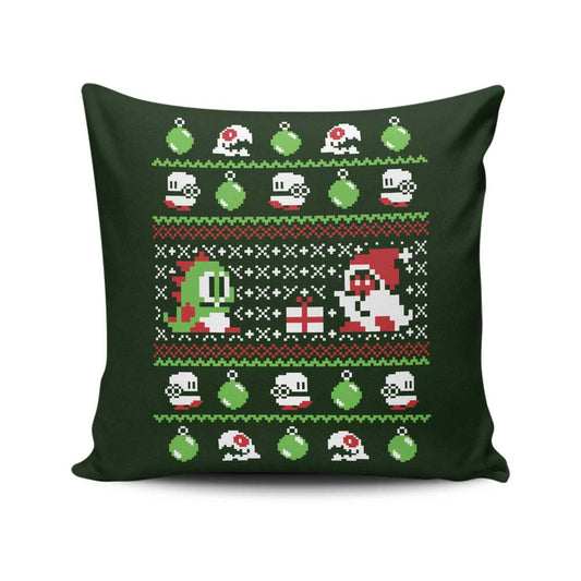 Ugly Bauble Sweater - Throw Pillow