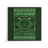Ugly Earth Sweater - Canvas Print