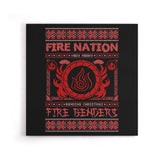 Ugly Fire Sweater - Canvas Print