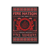 Ugly Fire Sweater - Canvas Print
