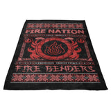 Ugly Fire Sweater - Fleece Blanket