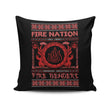 Ugly Fire Sweater - Throw Pillow