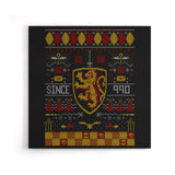 Ugly Lion Sweater - Canvas Print