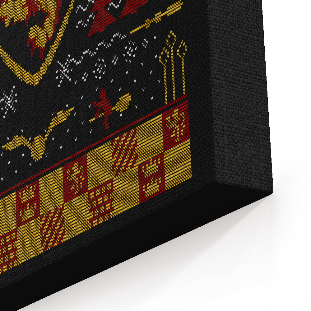 Ugly Lion Sweater - Canvas Print