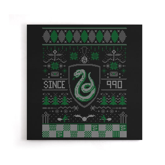 Ugly Serpent Sweater - Canvas Print