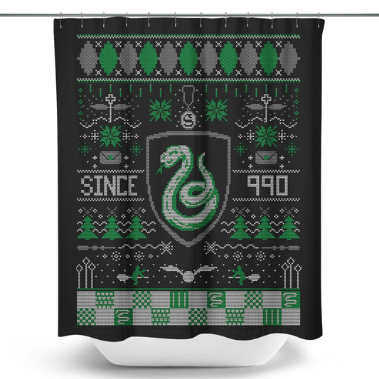 Ugly Serpent Sweater - Shower Curtain