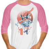 Ukiyo Water - 3/4 Sleeve Raglan T-Shirt