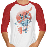 Ukiyo Water - 3/4 Sleeve Raglan T-Shirt