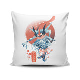 Ukiyo Water - Throw Pillow