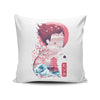 Ukiyo-e Hunter - Throw Pillow