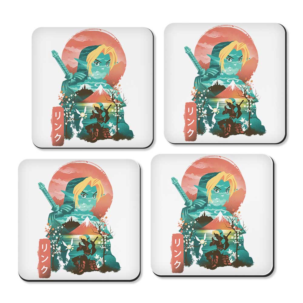 Ukiyo-e Ocarina - Coasters