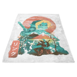 Ukiyo-e Ocarina - Fleece Blanket