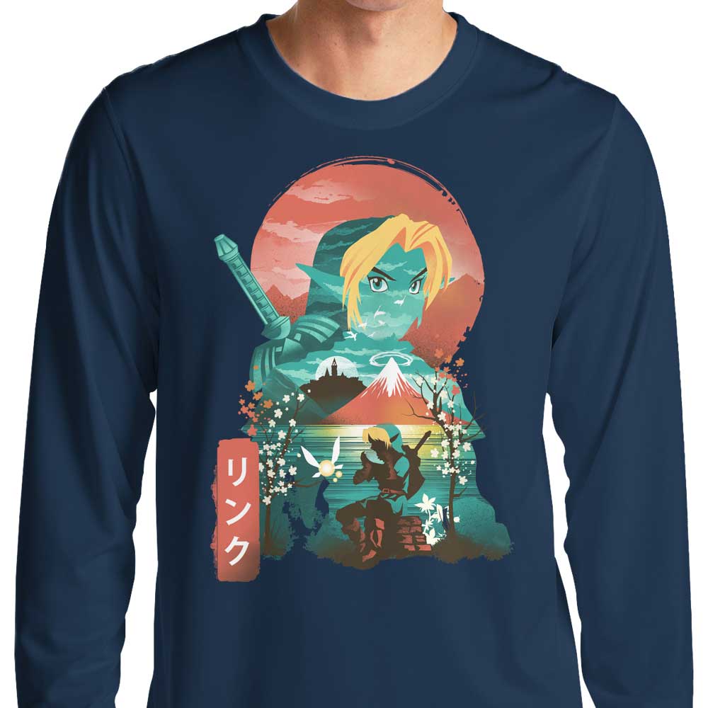 Ukiyo-e Ocarina - Long Sleeve T-Shirt