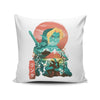 Ukiyo-e Ocarina - Throw Pillow