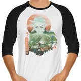 Ukiyo-e Wisdom - 3/4 Sleeve Raglan T-Shirt