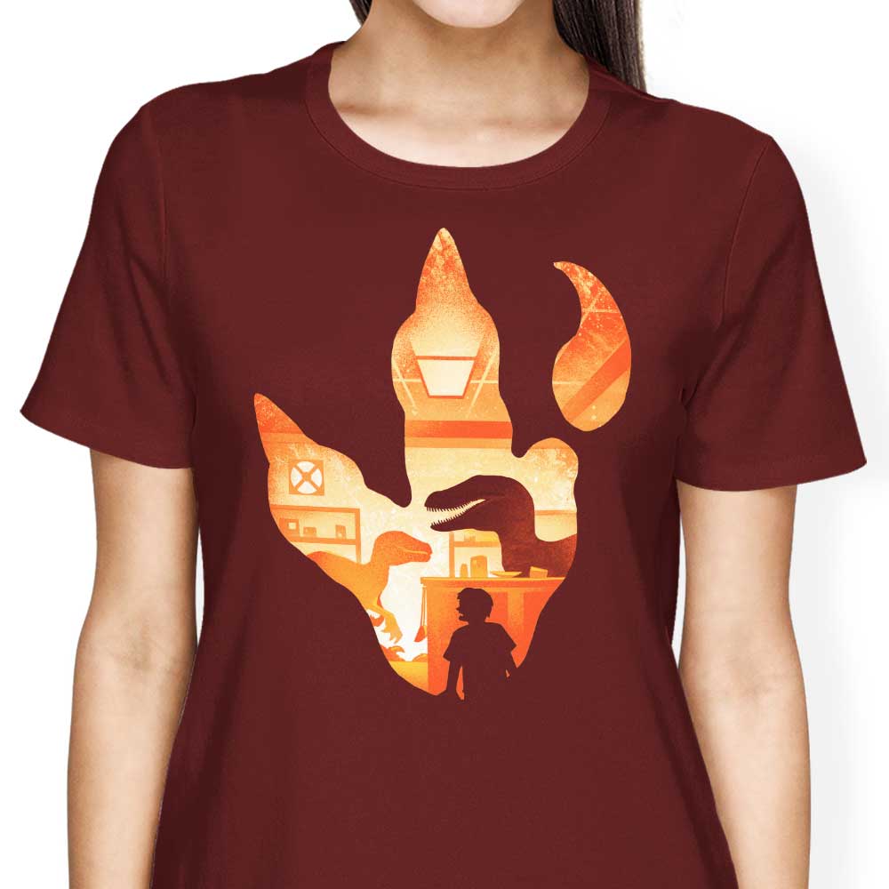 Velociraptor Footprint - Women's Apparel