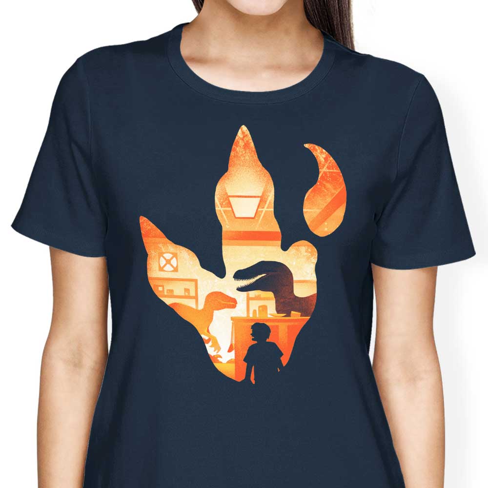 Velociraptor Footprint - Women's Apparel