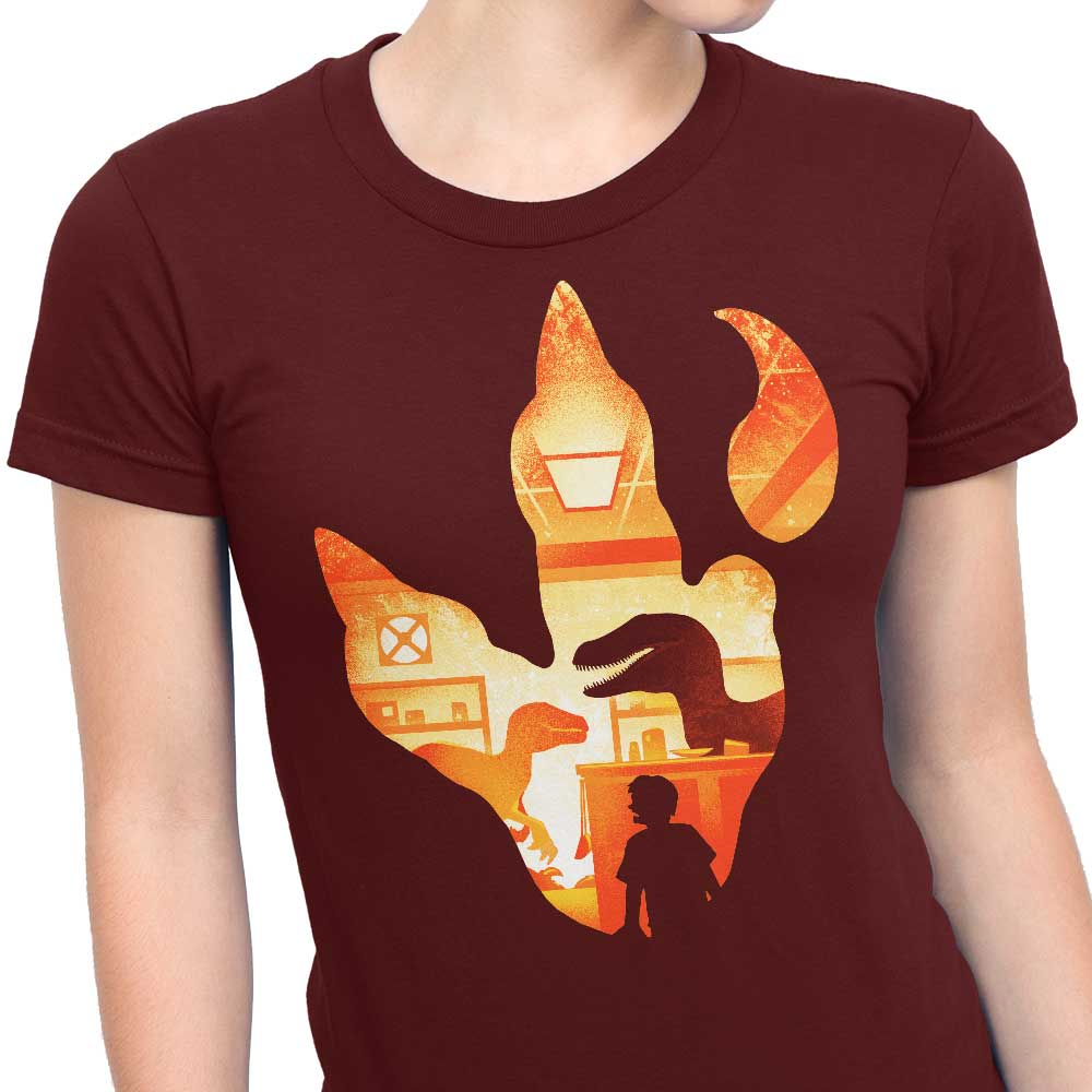 Velociraptor Footprint - Women's Apparel