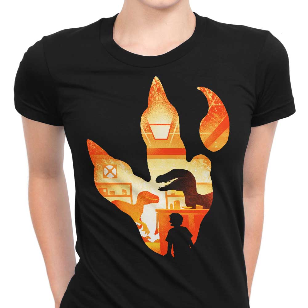 Velociraptor Footprint - Women's Apparel