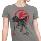 Velociraptor Sumi-e - Women's Apparel