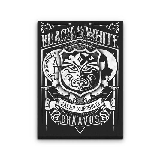 Vintage Black and White - Canvas Print